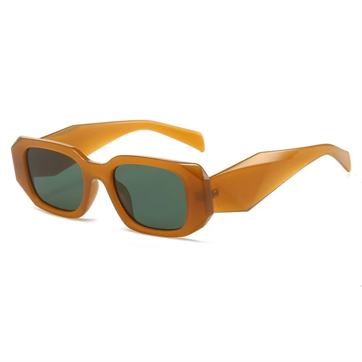 Ugly orange framed dark green lens