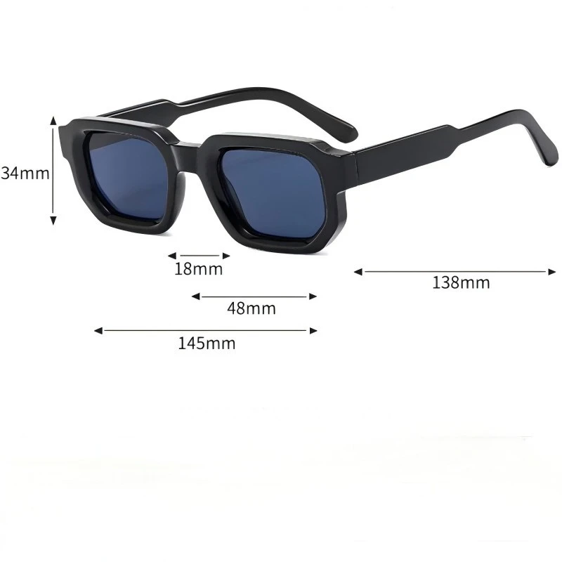 Sizes of classic fashion sunglasses